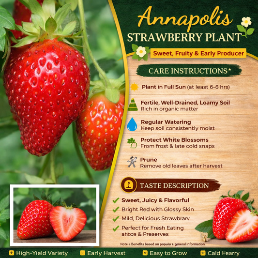 Annapolis Strawberry Healthy Sweet Home Garden Kitchen Garden Terrace Balcony Fruit Plant