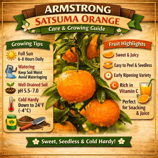Armstrong Satsuma Orange Grafted Healthy Fruit Plant
