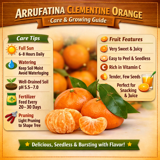 Arrufatina Clementine Orange Grafted Healthy Fruit Plant