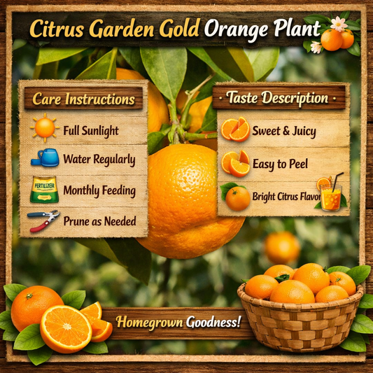 Citrus Garden Gold Orange Grafted Healthy Fruit Plant