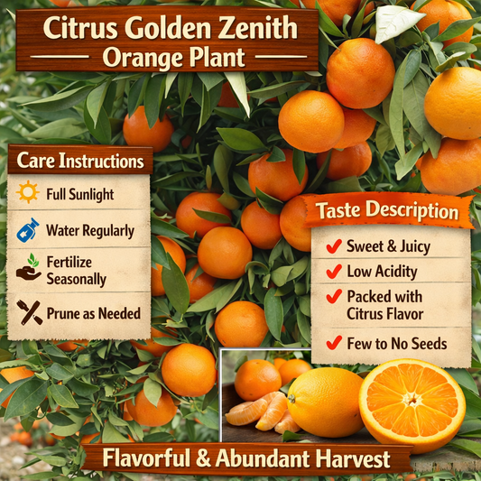 Citrus Golden Zenith Orange Grafted Healthy Fruit Plant