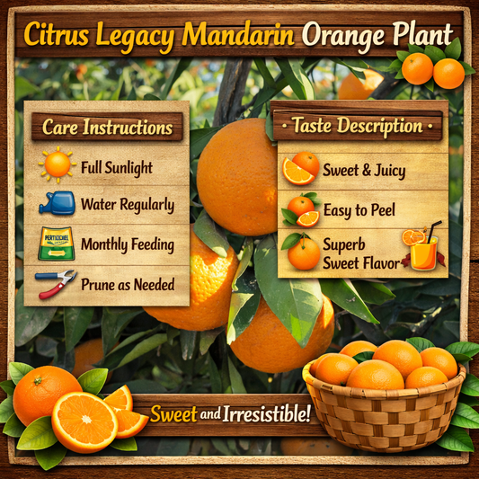 Citrus Legacy Mandarin Orange Grafted Healthy Fruit Plant