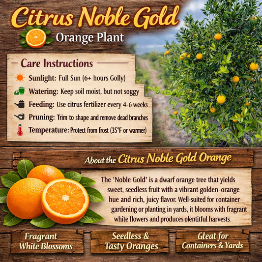 Citrus Noble Gold Orange Grafted Healthy Fruit Plant