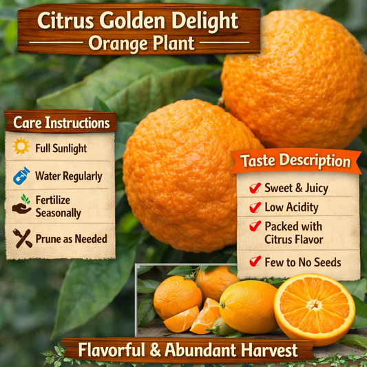 Citrus Delight Gold Orange Grafted Healthy Fruit Plant