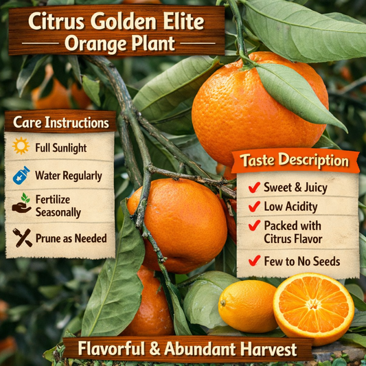 Citrus Elite Gold Orange Grafted Healthy Fruit Plant