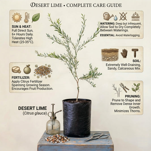 Desert Lime Plant Live Nimbu Tree Kagzi Lemon Citrus Limon Fruit Plant