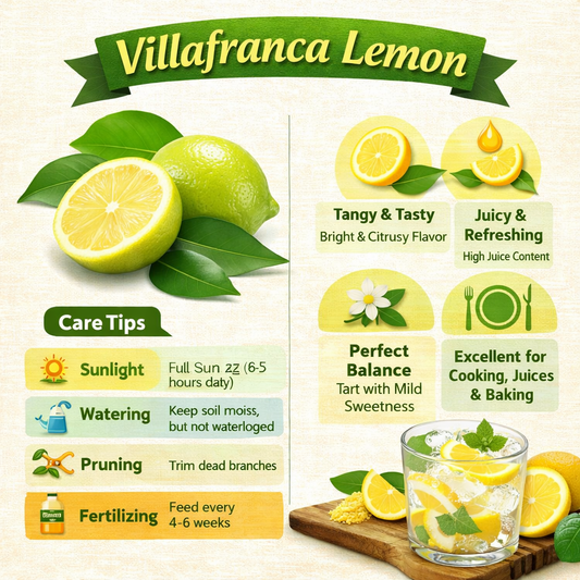 Villafranca Lemon Plant Live Nimbu Tree Kagzi Lemon Citrus Limon Fruit Plant