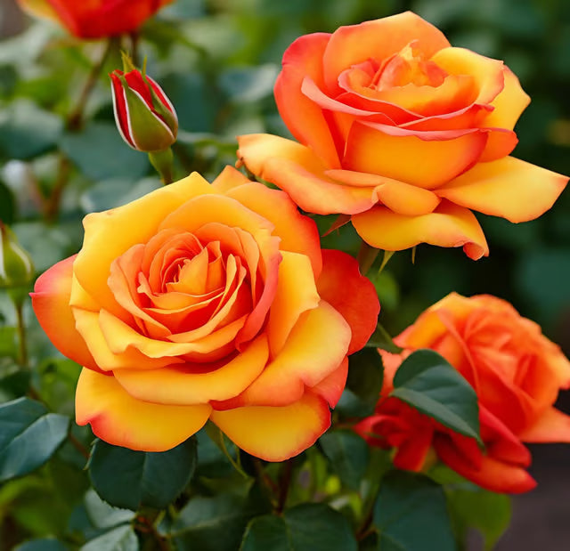 Tequila Sunrise Rose Fragrant Flower Plant