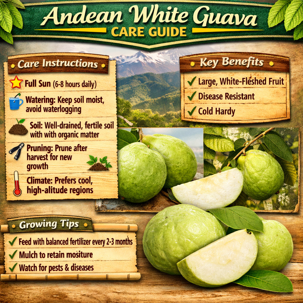 Andean White Guava Air Layered Healthy Fruit Plant