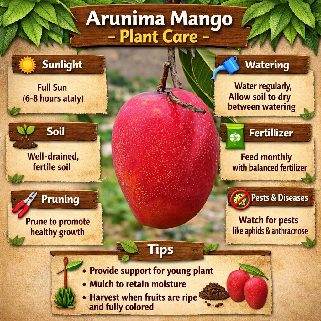 Arunima Mango Aam Grafted Healthy Fruit Plant