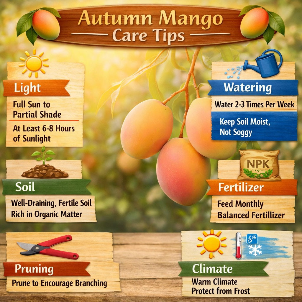 Autumn Mango Aam Grafted Healthy Fruit Plant