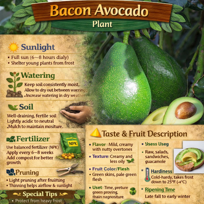 Bacon AvocadoGrafted  Healthy Fruit Plant