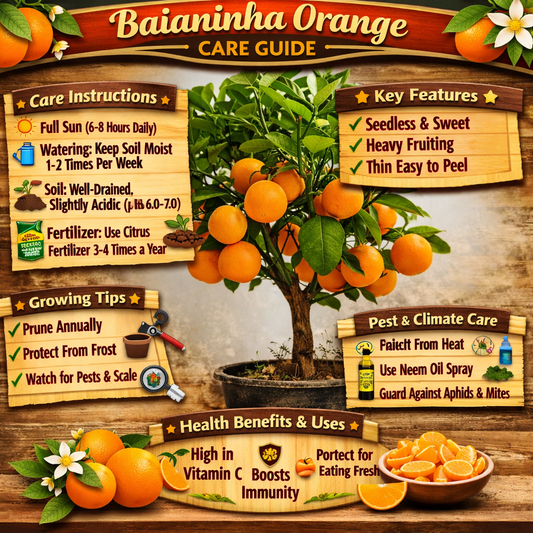 Baianinha Orange Grafted Healthy Fruit Plant