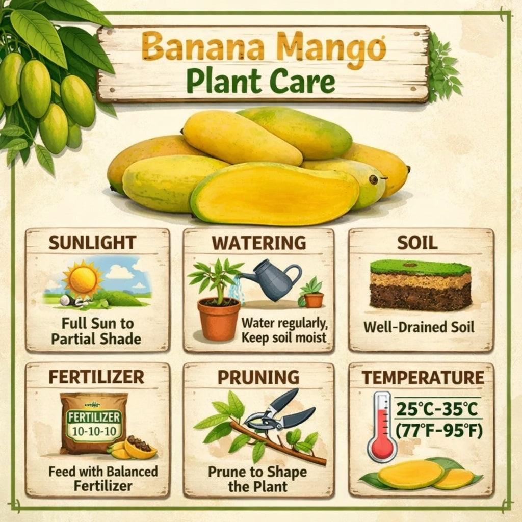 Banana Mango Aam Grafted Healthy Fruit Plant