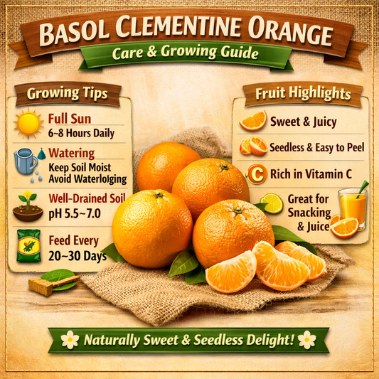 Basol Clementine Orange Grafted Healthy Fruit Plant