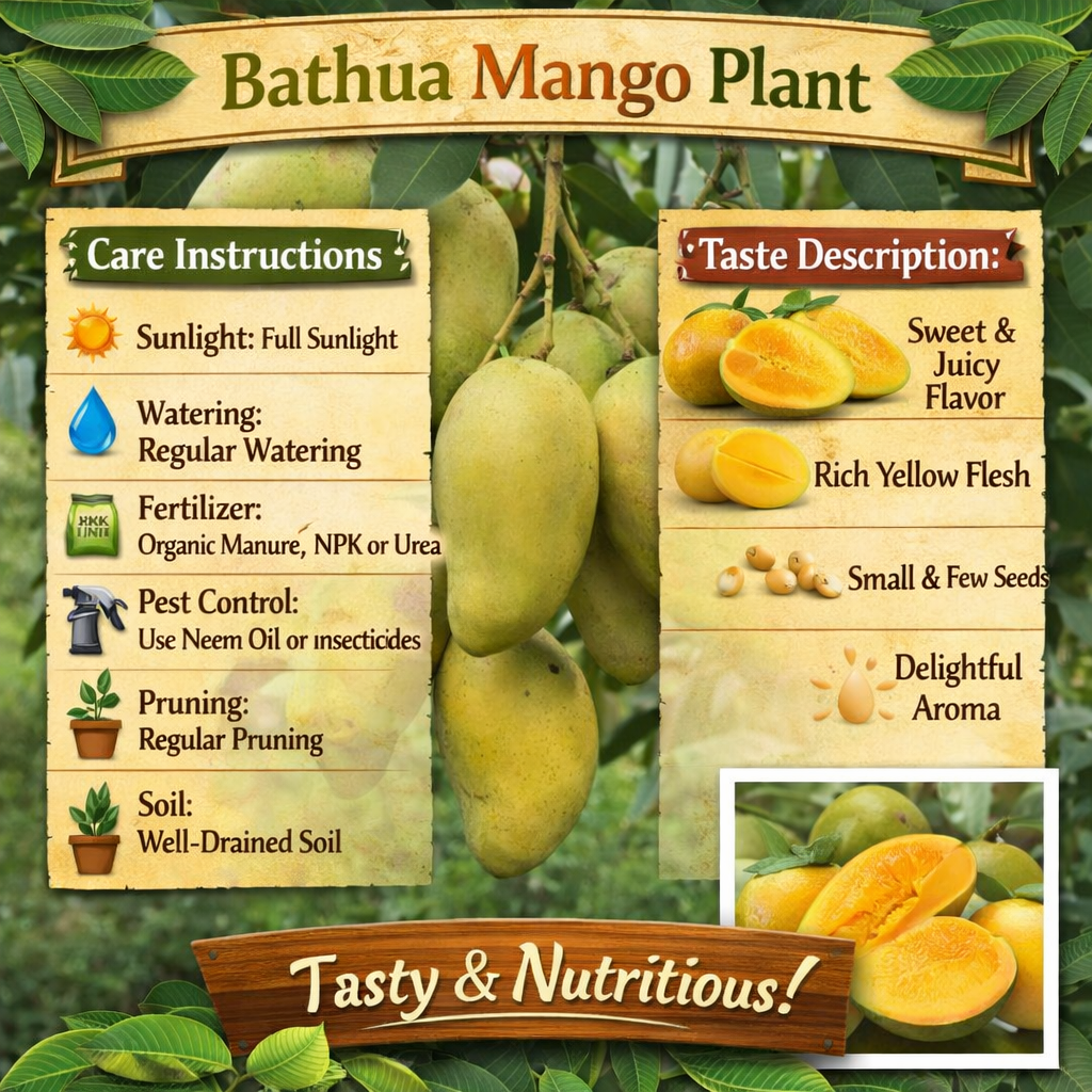 Bathua Mango Aam Grafted Healthy Fruit Plant