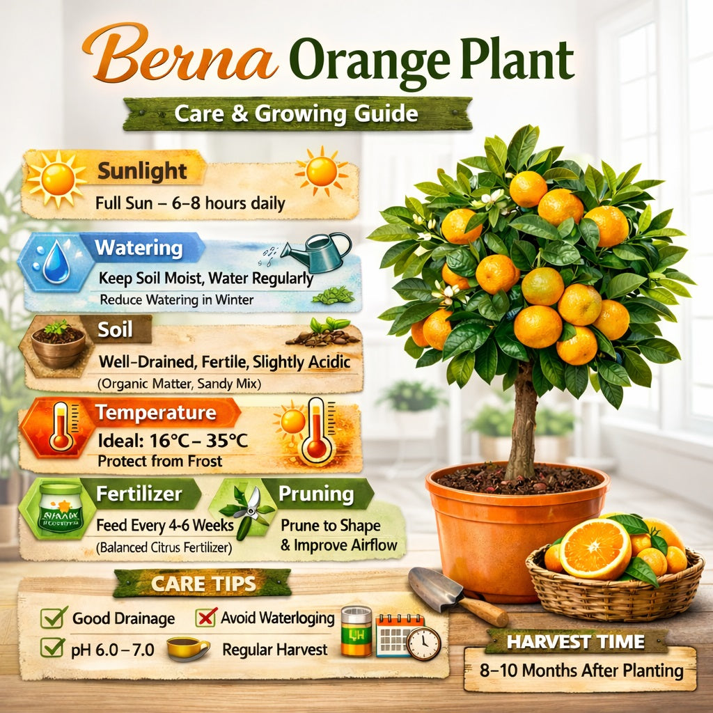 Berna Orange Grafted Healthy Fruit Plant