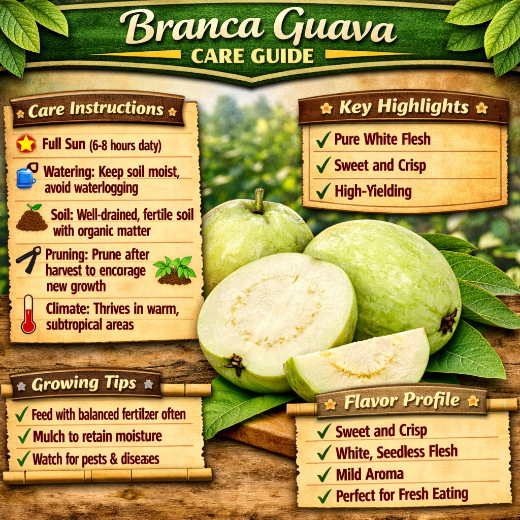 Branca Guava Air Layered Healthy Fruit Plant
