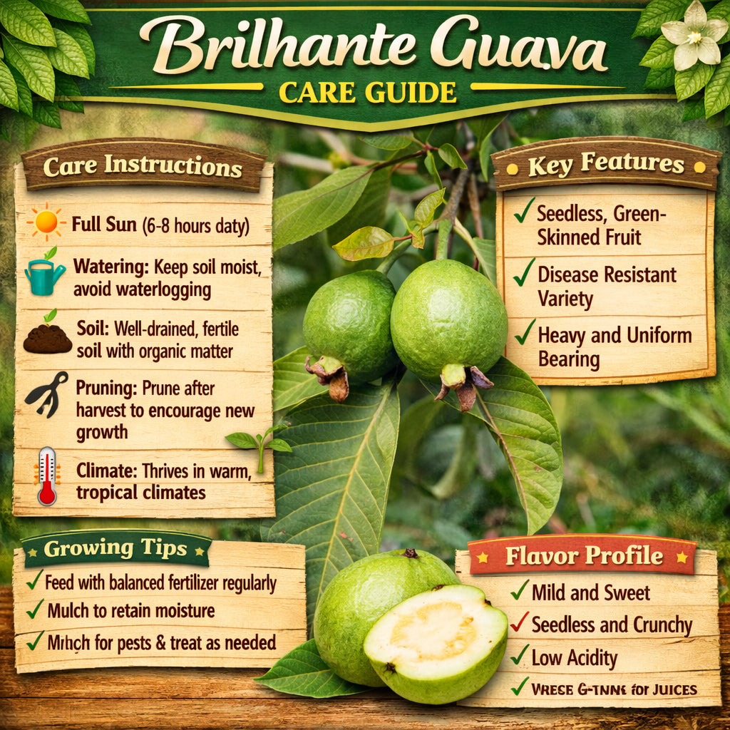 Brilhante  Guava Air Layered Healthy Fruit Plant