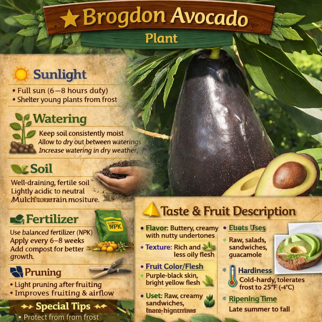 Brogdon Avocado Grafted Healthy Fruit Plant