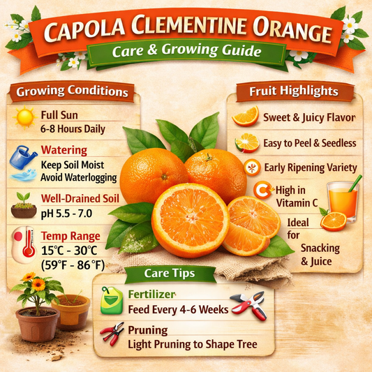 Capola Clementine Orange Grafted Healthy Fruit Plant