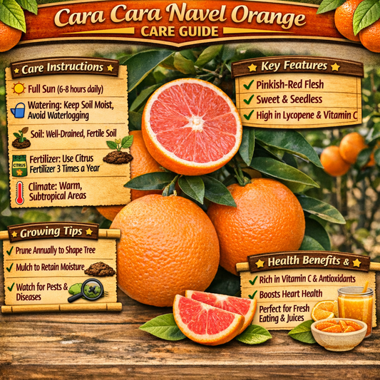 Cara Cara Navel Orange Grafted Healthy Fruit Plant