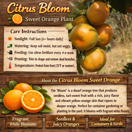 Citrus Blossom Gold Orange Grafted Healthy Fruit Plant