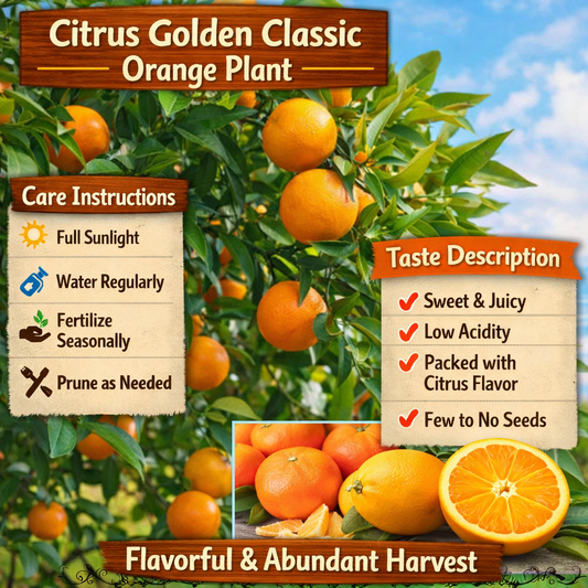 Citrus Golden Classic Orange Grafted Healthy Fruit Plant