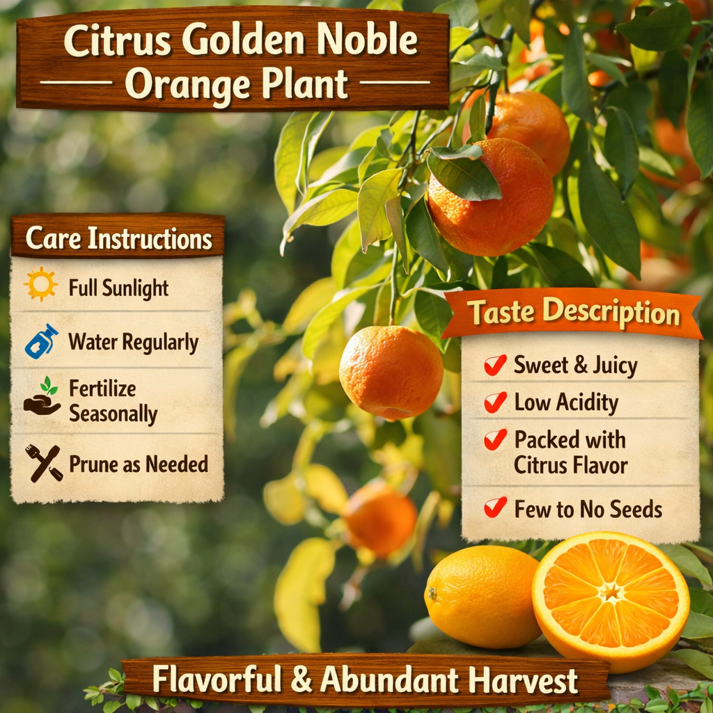 Citrus Golden Noble Orange Grafted Healthy Fruit Plant