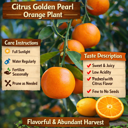 Citrus Golden Pearl Orange Grafted Healthy Fruit Plant