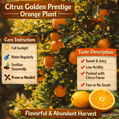 Citrus Golden Prestige Orange Grafted Healthy Fruit Plant