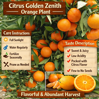 Citrus Golden Zenith Orange Grafted Healthy Fruit Plant