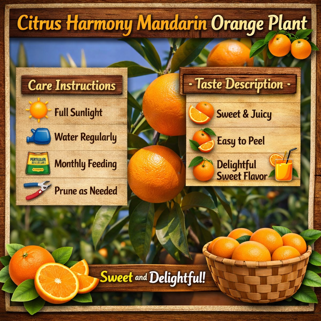 Citrus Harmony Mandarin Orange Grafted Healthy Fruit Plant