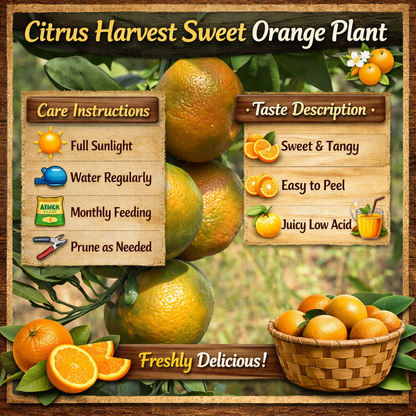 Citrus Harvest Sweet Orange Grafted Healthy Fruit Plant