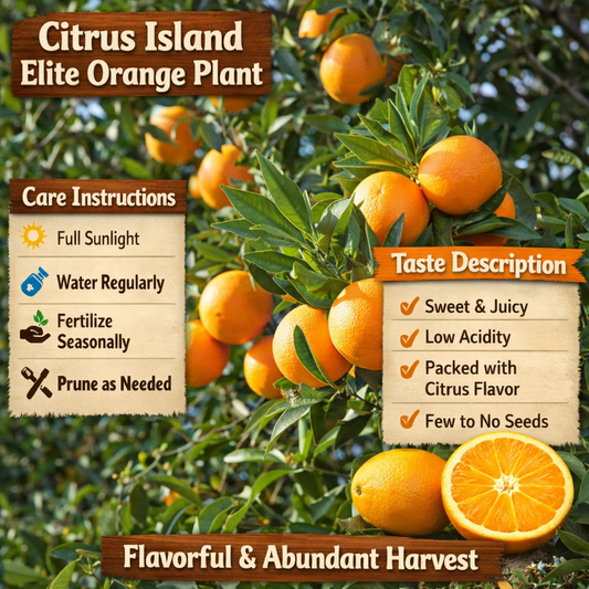 Citrus Island Elite Orange Grafted Healthy Fruit Plant