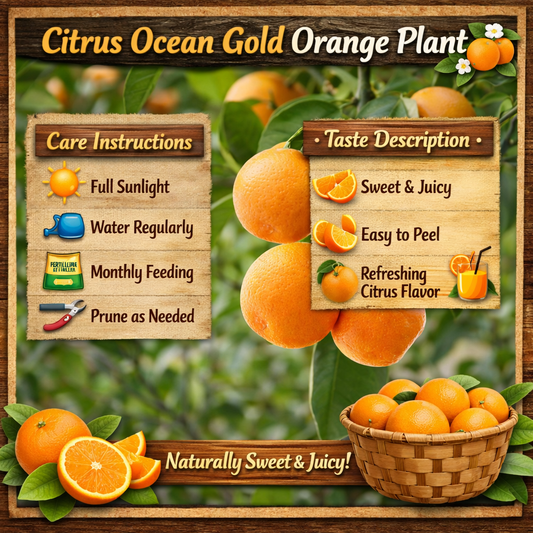 Citrus Ocean Gold Orange Grafted Healthy Fruit Plant
