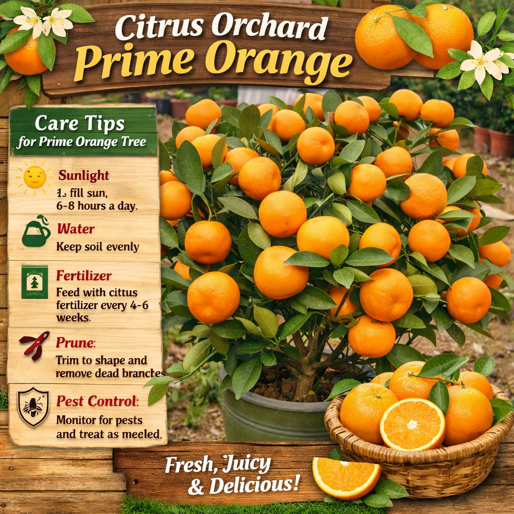 Citrus Orchard Prime Orange Grafted Healthy Fruit Plant
