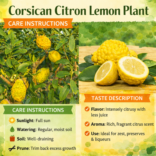 Corsican Citron Plant Live Nimbu Tree Kagzi Lemon Citrus Limon Fruit Plant