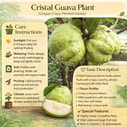 Cristal Guava Air Layered Healthy Fruit Plant