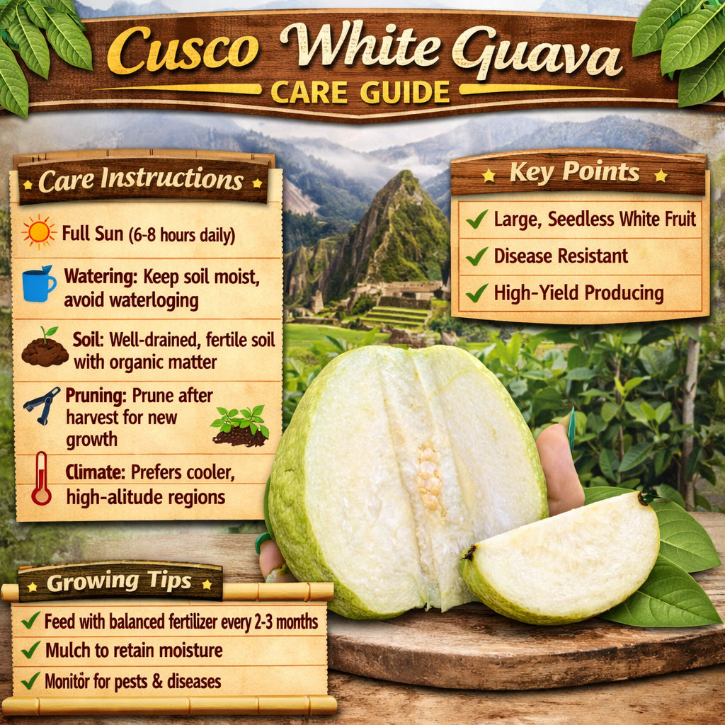 Cusco White Guava Air Layered Healthy Fruit Plant