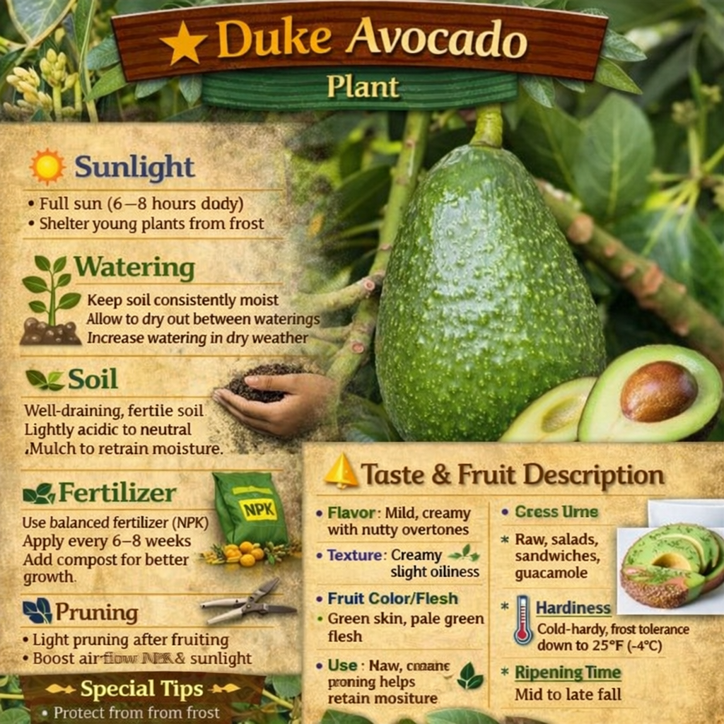 Duke Avocado Grafted Healthy Fruit Plant
