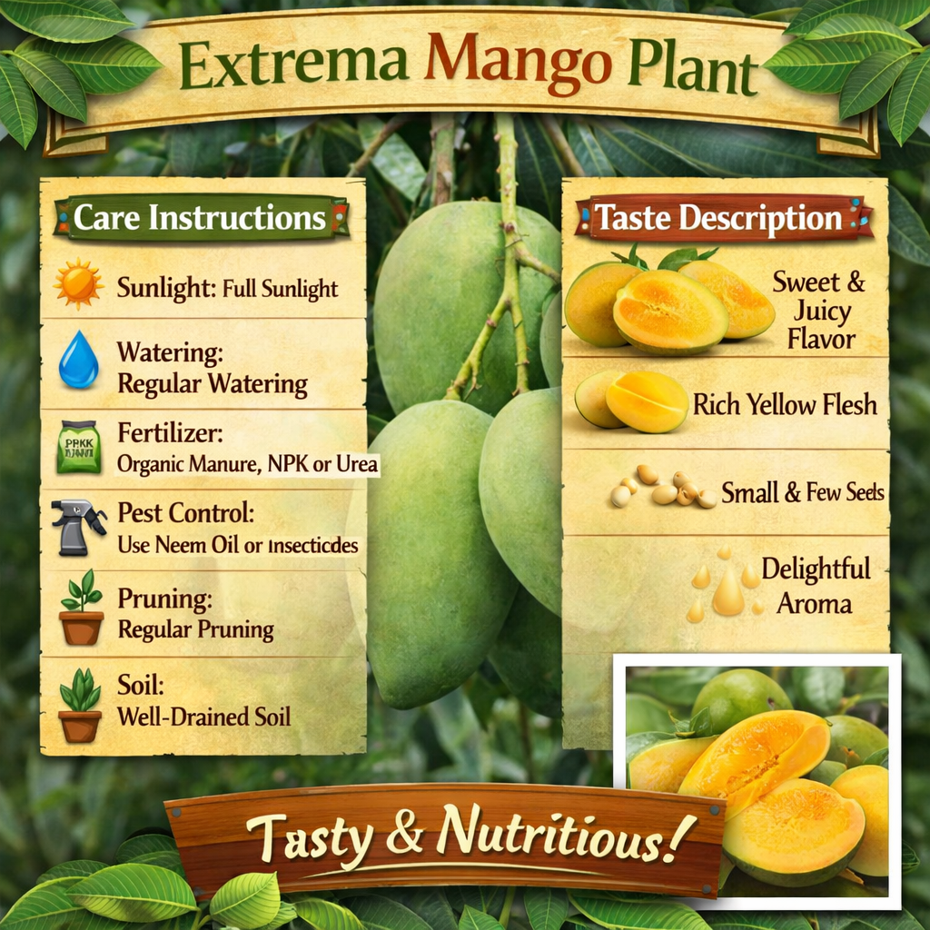 Extrema Mango Aam Grafted Healthy Fruit Plant