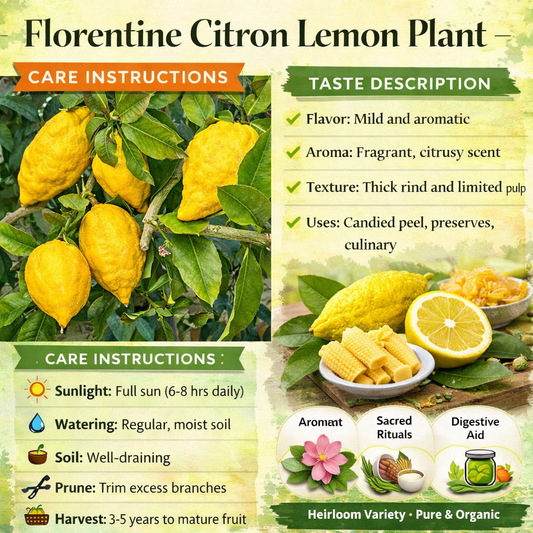 Florentine Citron Plant Live Nimbu Tree Kagzi Lemon Citrus Limon Fruit Plant