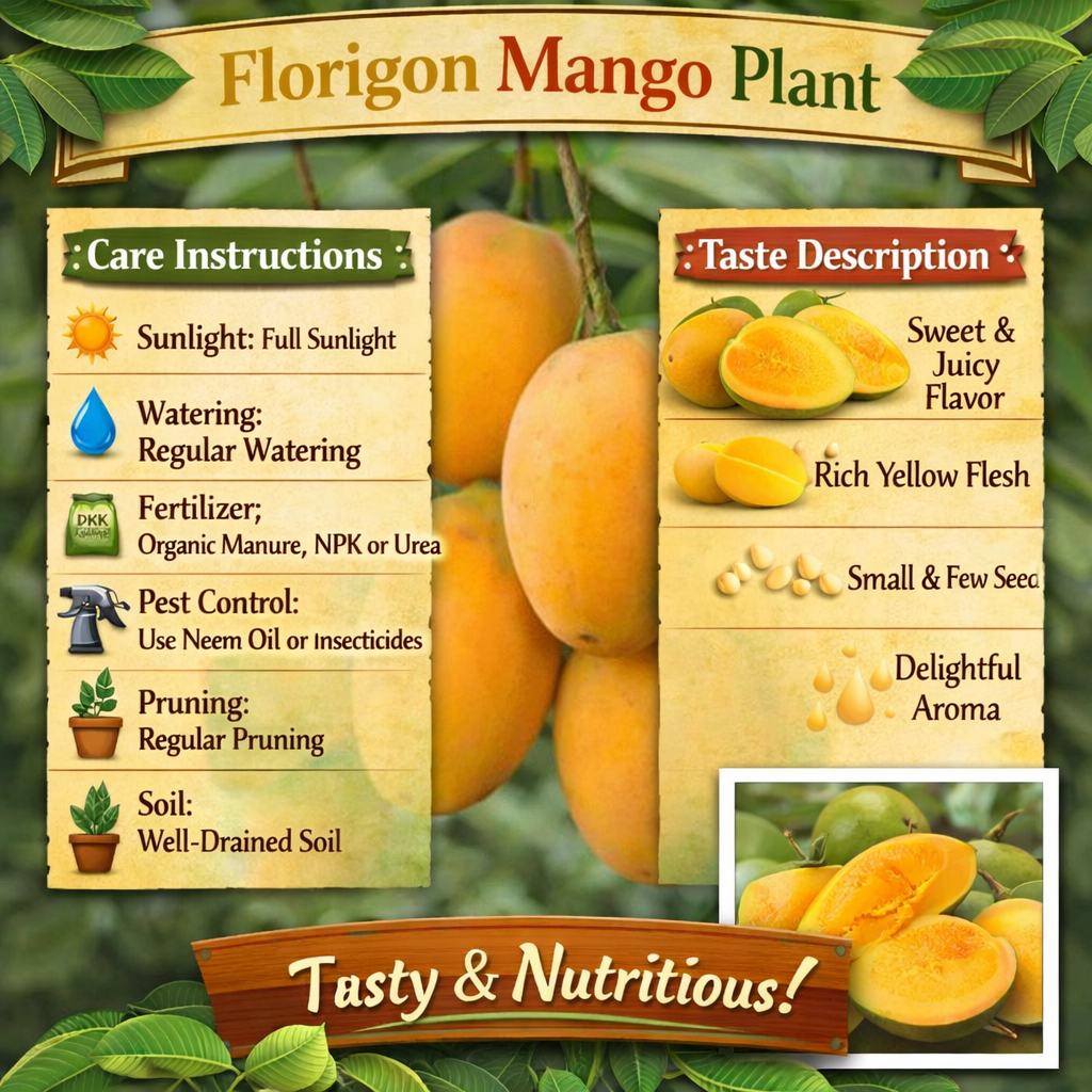 Florigon Mango Aam Grafted Healthy Fruit Plant