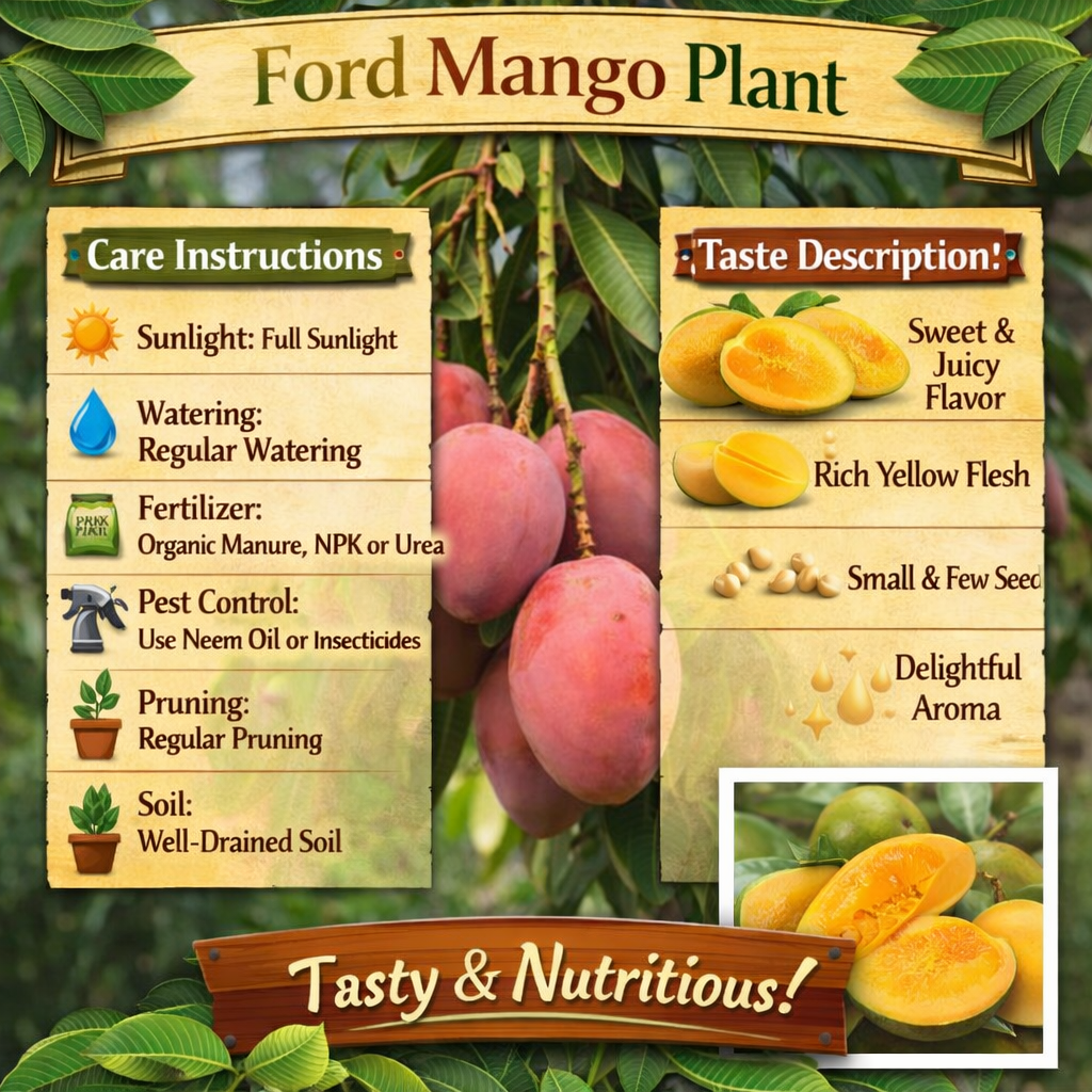 Ford Mango Aam Grafted Healthy Fruit Plant