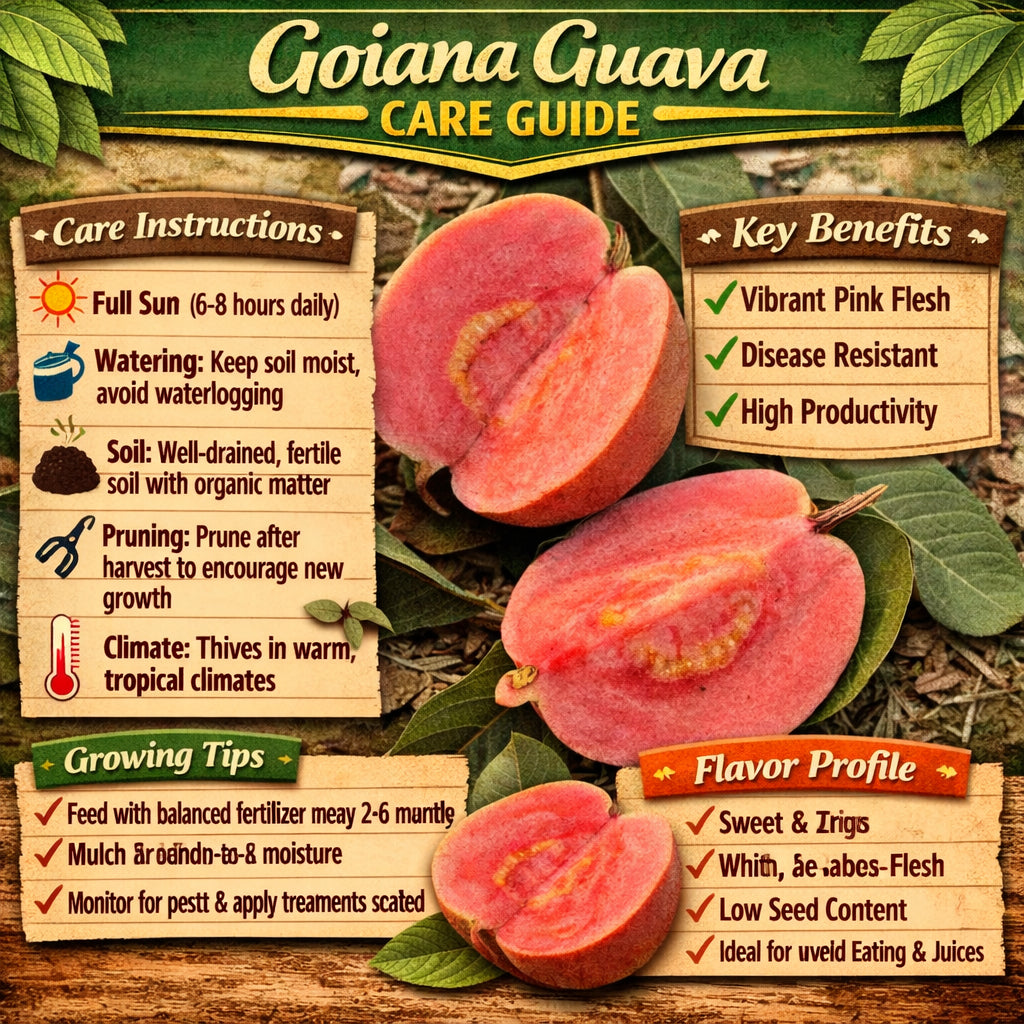 Goiana Guava Air Layered Healthy Fruit Plant