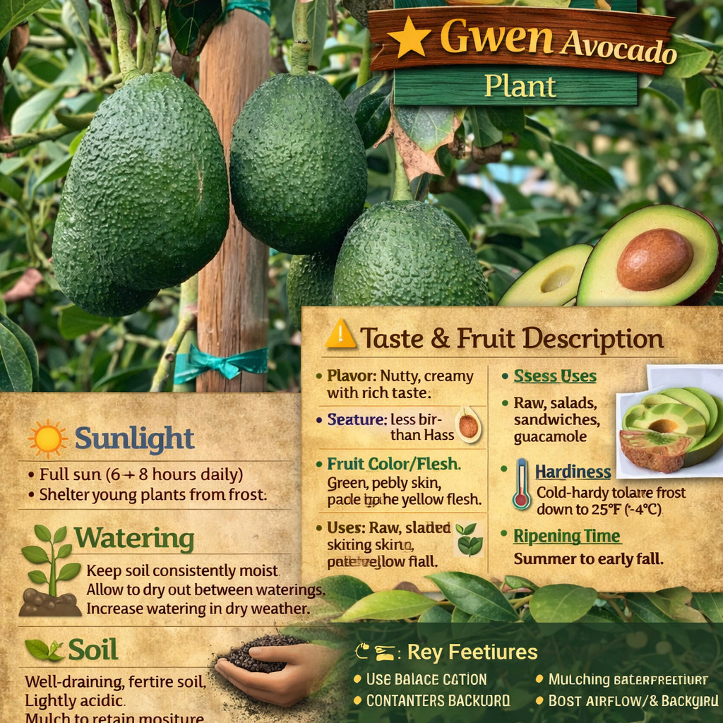 Gwen Avocado Grafted Healthy Fruit Plant