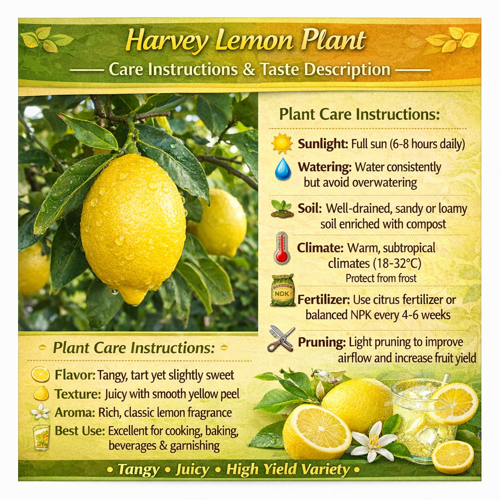 Harvey Lemon Plant Live Nimbu Tree Kagzi Lemon Citrus Limon Fruit Plant