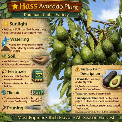 Hass (dominant global variety) Avocado Grafted Healthy Fruit Plant