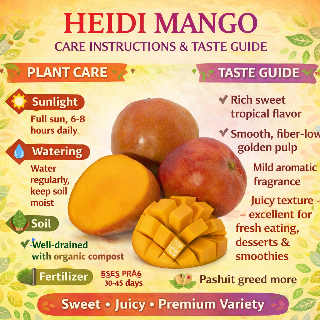 Heidi Mango Aam Grafted Healthy Fruit Plant